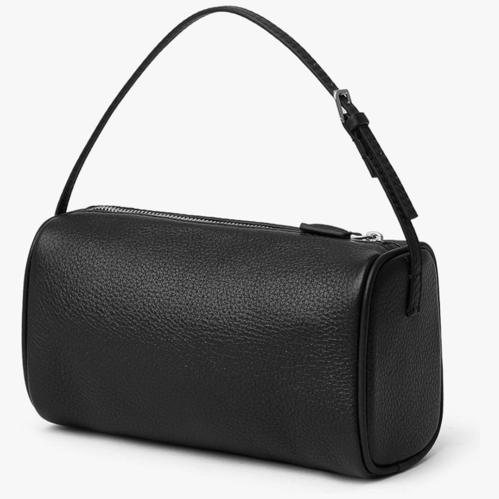 Elegant Black Leather Handbag
